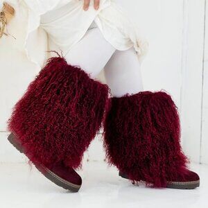 Bearpaw Boots Color: Wine - Worn Once EXCELLENT CONDITION